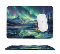 Guuogxan Mouse Mat, 7.09 × 8.66 in Aurora Lake Gaming Mouse Pad zv-451