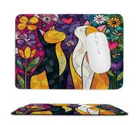 Guuogxan Mouse Mat, 7.09 × 8.66 in Cat Lovers Gaming Mouse Pad zv-771
