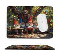 Guuogxan Mouse Mat, 9.45 × 11.02 in Dwarf Red Gaming Mouse Pad zv-1037