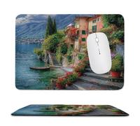 Guuogxan Mouse Mat, 9.45 × 11.02 in Seaside Town Gaming Mouse Pad zv-265