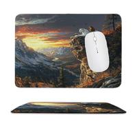 Guuogxan Mouse Mat, 9.84 × 7.87 in Leopard Monkey Gaming Mouse Pad zv-74