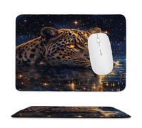 Guuogxan Small Mouse Pad 180x220x3mm, Leopard Animals Mouse Mat xc-72