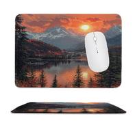 Guuogxan Small Mouse Pad 180x220x3mm, Sunset Lake Mouse Mat xc-608
