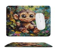 Guuogxan Small Mouse Pad 250x200x3mm, Animal Monkey Mouse Mat xc-181