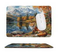 Guuogxan Small Mouse Pad 250x200x3mm, Fox Cottage Mouse Mat xc-355