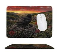 Guuogxan Small Mouse Pad 270x220x3mm, Eagle Sunset Mouse Mat xc-582