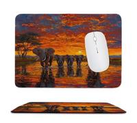 Guuogxan Small Mouse Pad 270x220x3mm, Elephant Animals Mouse Mat xc-156
