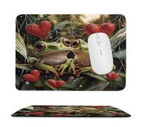 Guuogxan Small Mouse Pad 340x280x3mm, Love Frog Mouse Mat xc-12