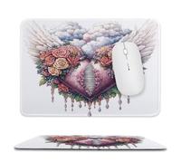 Guuogxan Small Mouse Pad 340x280x3mm, Pink Love Mouse Mat xc-208