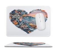 Guuogxan Small Mouse Pad 420x350x3mm, Beach Love Mouse Mat xc-280