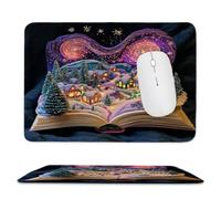 Guuogxan Small Mouse Pad 420x350x3mm, Dreamy Books Mouse Mat xc-704