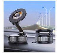 Guuruul Magnetic Suction Phone Holders for Your Car, 360°Adjustable Magnetic Car Phone Holder，Suction Cup Phone Mount for Your Car/Gym/Mirror,Phone Car Mount Compatible iPhone & Android(Black)