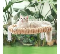 GUUSII HOME Cat Window Bed Perch Foldable Suction Cup Window Sill Hammock for Indoor Large Cats Windowsill Hanging Kitten Seat Shelf with So
