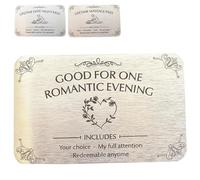 GUUTHQOR Lifetime Date Night Pass Wallet Card,Include Date Night Pass,Romantic Evening,Lifetime Massage Card,Couple Date Night Card Set,Unique Gift for Boyfriend Girlfriend (Love)