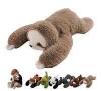 GUUTHQOR Weighted Stuffed Animal for Kids & Adults,The Panda Weighted Animal Plush,Hugging Pillow for Anxiety Relief&Sleep Support, Sloth Panda Koala Dinosaur Cuddly Toy (sloth,30cm)