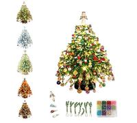GUUZETU DIY Beaded Christmas Tree Kit,Crystal Holiday Craft Set (#A)