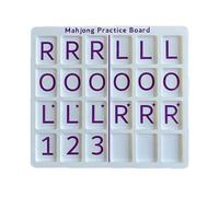 GUUZETU Mahjong Solo Practice Board, 3D Printed Training Tool for American Mahjong Strategy, Portable 24 Slot Tile Learning Rack, Lightweight Tabletop Drill Accessory, Pattern Practice Aid (Purple)