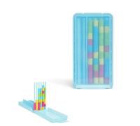 GUUZETU Mini Color Stack Challenge - Portable Brain Teaser Travel Game with 40 Color Rings, Compact Stack and Sort Color Ring Challenge, Fun Screen-Free Activity Gift for Road Trips (1PC)