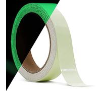 GUUZI Glow in The Dark Tape 2cm*5m Bright & Long-Lasting Fluorescent Tape - Luminous Tape for Night Decorations, Outdoor Sports and Home Marking(Green)