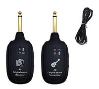 Guvkeug 1 Set Guitar Wireless Transmitter Amp Receiver Portable Built-in Battery for Guitars Bass