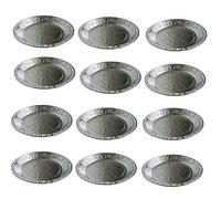 Guvkeug 125Pcs Round Disposable Aluminum Foil Pans Cooking Pan Tin Foil Disc for Roasting, Baking, Food Transport & More