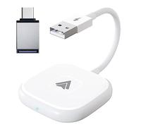 Guvkeug 1Set Wireless Android Auto Adapter Wireless Android Auto Dongle Android Auto Wireless Adapter, Plug & Play