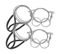 Guvkeug 4Pcs Wire Saw Chain Garrote Wire Rope Chainsaw Survival Pocket Chainsaw Specialty Tools Hand Tool Pocket Tools Easy to Use