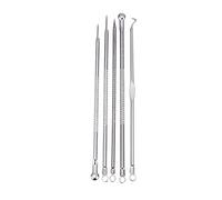 Guvkeug 5 Pcs Blackhead Pimple Blemish Comedone Acne Extractor Remover Tool Needles Set