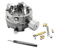 Guvkeug Watch Movement Holder Silver for ETA 7750 7751 7753 / SW500 13 1/4 Adjusting Screws Watch Repair Tool 0.8MM Punch