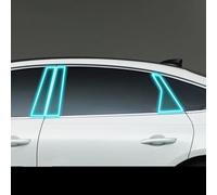 Guvsad Car Exterior Body Film B C Window Pillar Scratch Prevention Membrane TPU PPF Paint Film Accessories，for Genesis G80 2021-2023 (A Transparent)