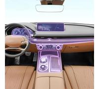 Guvsad Car Interior Film Dashboard Piano Board Shift CenterConsole PPF Anti-Scratch Transparent TPU Protection Film Accessories，for Genesis G80 2021-2023 (Style A for RHD)