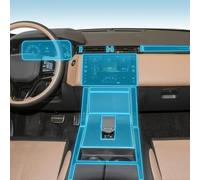 Guvsad Car Interior Film Dashboard Piano Board Shift CenterConsole PPF Anti-Scratch Transparent TPU Protection Film Accessories，for Land Range Rover Velar 2023-2025 (Style A for LHD)