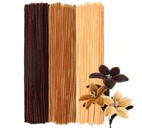 GUWINA 300Pcs Brown Pipe Cleaners 12'' Long 0.3'' Thick, Fluffy Chenille Stems Set for DIY Arts & Crafts, Colored Fuzzy Sticks Craft Supplies for Making Flowers & Festive Decorations (Gradient Brown)