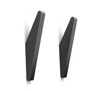 GUWINA Metal Coat Hooks Wall Mounted Black, Solid Triangle Shape, 2-Pack