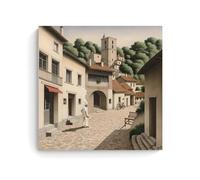 Guy Billout Poster Decorative Painting Canvas Wall Art Living Room Poster Bedroom Painting Wall Art Picture Print Modern Family Room Decor 24 x 24 Inches (60 x 60 cm)