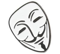 Guy Fawkes Mask Lapel Pin Badge In Velvet Pouch Or Gift Box With Free Engraving 659