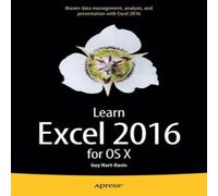 Guy Hart-Davis Learn Excel 2016 for OS X Paperback Book Guy Hart-Davis Multicolor