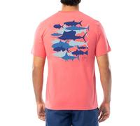 Guy Harvey Men’s Freshwater Fish Collection Short Sleeve T-Shirt, Dubarry/Species Silos, XXL