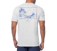 Guy Harvey Men’s Offshore Fish Collection Short Sleeve T-Shirt, Glacier Grey/Harvest, XL