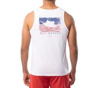 Guy Harvey Men's Fish Collection Graphic Tank Top, Bright White/Glory Sail, XL