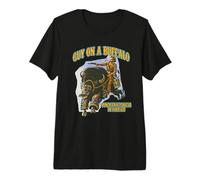 Guy on a Buffalo Punch that Cougar in the Face Premium T-Shirt