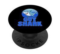 Guy Shark Family Reunion Squad First Last Name PopSockets Adhesive PopGrip