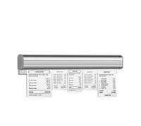 Guyakysk 40 cm Ticket Holder for Restaurant Adhesive, No Drill Order Ticket Holder Strip, Aluminum Kitchen Slide Ticket Rail Check Rack, for Cafe Pub Bill Menu Board Food Truck (A)