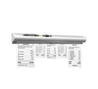 Guyakysk 40 cm Ticket Holder with Pen Slot for Restaurant Adhesive, No Drill Order Ticket Holder Strip, Aluminum Kitchen Slide Ticket Rail Check Rack, for Cafe Pub Bill Menu Board Food Truck (B)