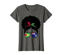 Guyana and Montserrat Mix Afro Hair Guyanese Montserratian T-Shirt