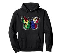 Guyana and Philippines Mix Butterfly Half Guyanese Filipina Pullover Hoodie