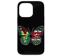 Guyana and Suriname Mix Butterfly Half Guyanese Surinamese Case for iPhone 13 Pro