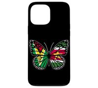 Guyana and Suriname Mix Butterfly Half Guyanese Surinamese Case for iPhone 13 Pro Max