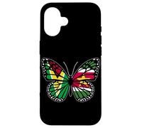 Guyana and Suriname Mix Butterfly Half Guyanese Surinamese Case for iPhone 16