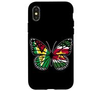 Guyana and Suriname Mix Butterfly Half Guyanese Surinamese Case for iPhone X/XS